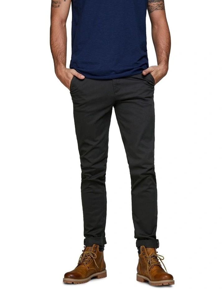 Jack & Jones Marco Bowie Slim Fit Chino Pant Black 3 Jack & Jones Marco Bowie Slim Fit Chino Pant Black