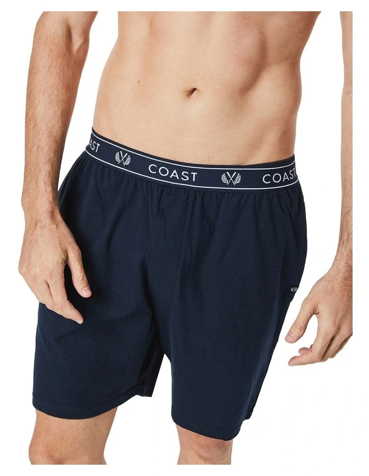 Essential Sleep Pyjama Short In Navy 6 Essential Sleep Pyjama Short In Navy - Image 4