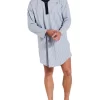 LS Grey Stripe Nightshirt Pyjama -Men Clothing Store 681526630 1 1 720x928