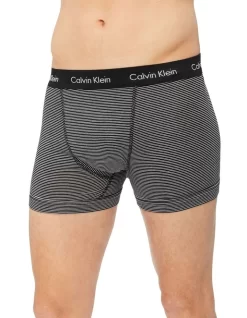 Calvin Klein Cotton Stretch Trunk White/Black 3 Pack -Men Clothing Store 788970970 4 720x928