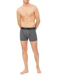 Calvin Klein Cotton Stretch Trunk White/Black 3 Pack -Men Clothing Store 788970970 5 720x928
