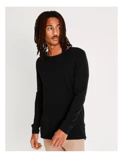 Oliver Waffle Tee Black -Men Clothing Store 793659250 5 1 720x928