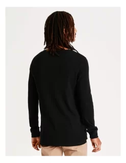 Oliver Waffle Tee Black -Men Clothing Store 793659250 6 720x928