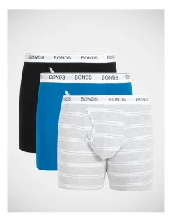 Bonds Guyfront Midway Trunks 3 Pack In Multi