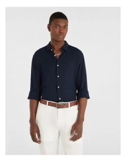 Vincent Viscose Shirt In Blue