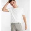 Self Stripe Textured Tee In White 1 Self Stripe Textured Tee In White -Men Clothing Store 823812670 1 1 720x928