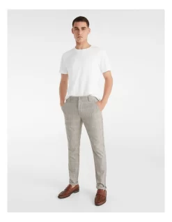 Self Stripe Textured Tee In White -Men Clothing Store 823812670 4 1 720x928