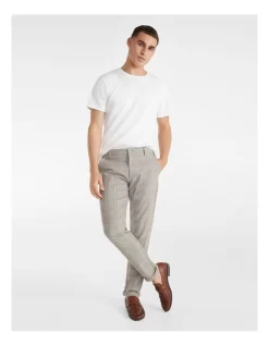 Self Stripe Textured Tee In White -Men Clothing Store 823812670 5 720x928