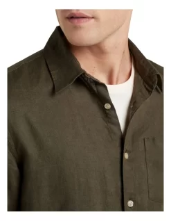 French Connection Linen Regular Fit Shirt -Men Clothing Store 827953660 3 720x928