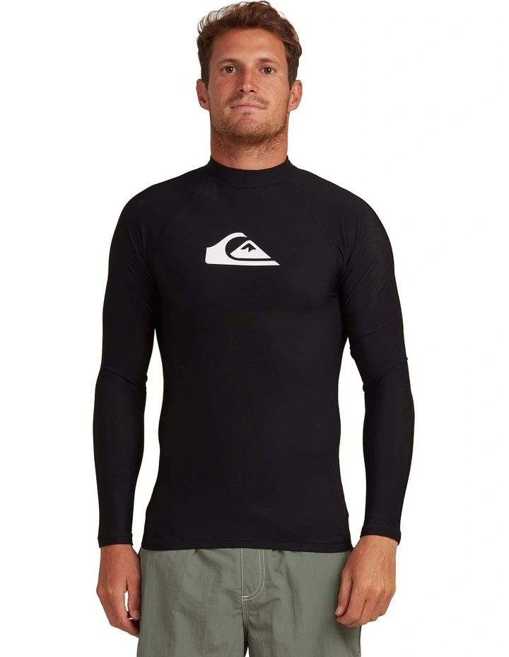 Quiksilver MENS HEATER LONG SLEEVE UPF 50 RASH VEST 3 Quiksilver MENS HEATER LONG SLEEVE UPF 50 RASH VEST