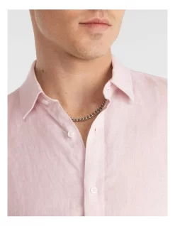 West Hampton Pure Linen Shirt In Light Pink -Men Clothing Store 845656750 3 1 720x928