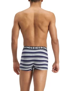 Bonds Everyday Stripe Trunks 3 Pack In Black And Blue -Men Clothing Store 851862430 5 720x928
