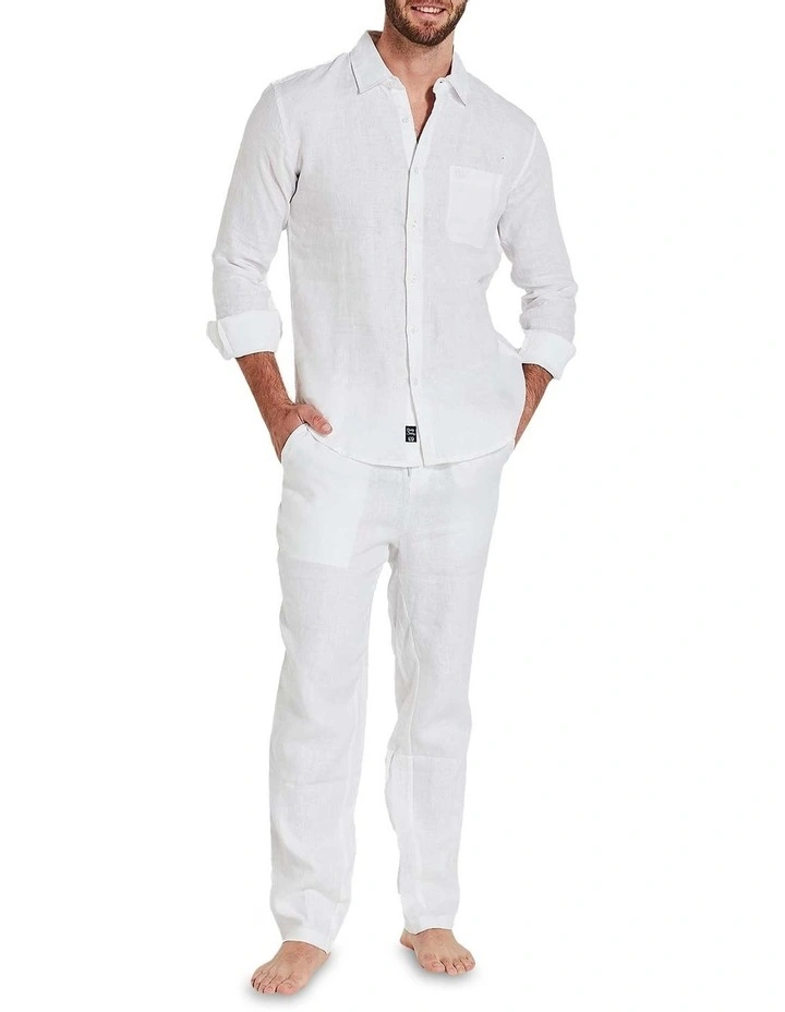 Linen Pants White 3 Linen Pants White