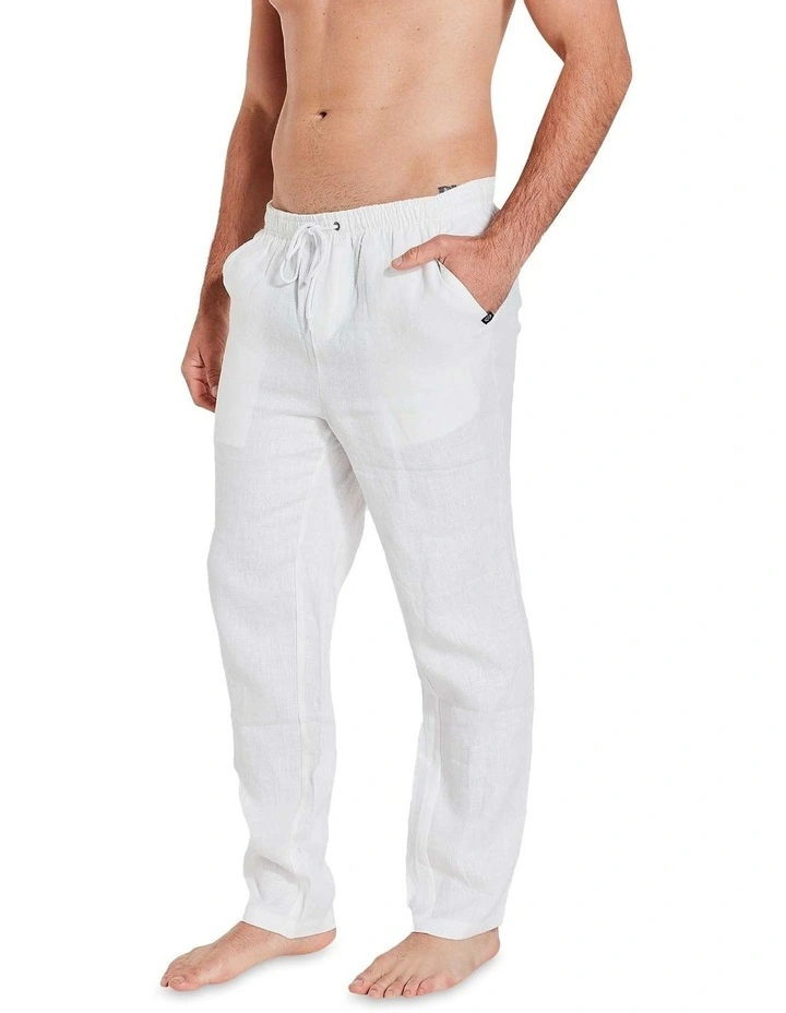 Linen Pants White 4 Linen Pants White - Image 2