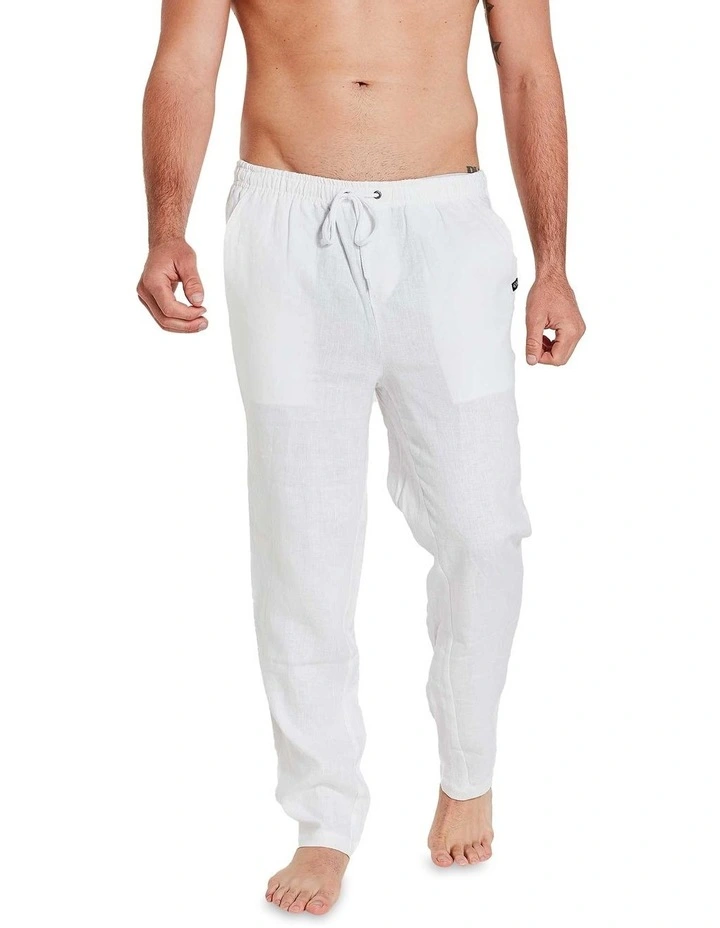 Linen Pants White 5 Linen Pants White - Image 3
