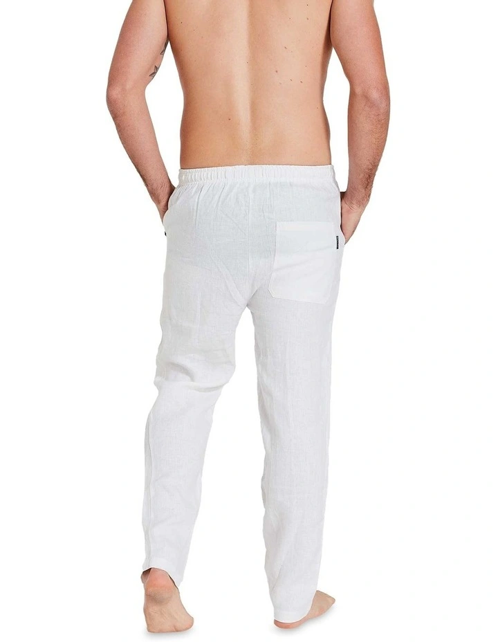Linen Pants White 6 Linen Pants White - Image 4