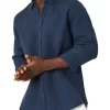 The Somersby Linen Shirt In Blue -Men Clothing Store 872612020 1 720x928