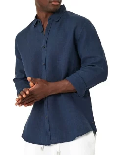 The Somersby Linen Shirt In Blue