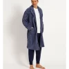 Stripe Shawl Robe Mid Blue -Men Clothing Store 886637350 1 720x928