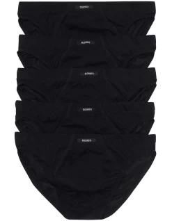 Bonds Action Briefs 5 Pack In Black