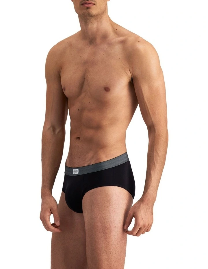 Jockey Comfort Classics Bamboo Briefs Black 3 Pack 4 Jockey Comfort Classics Bamboo Briefs Black 3 Pack - Image 2