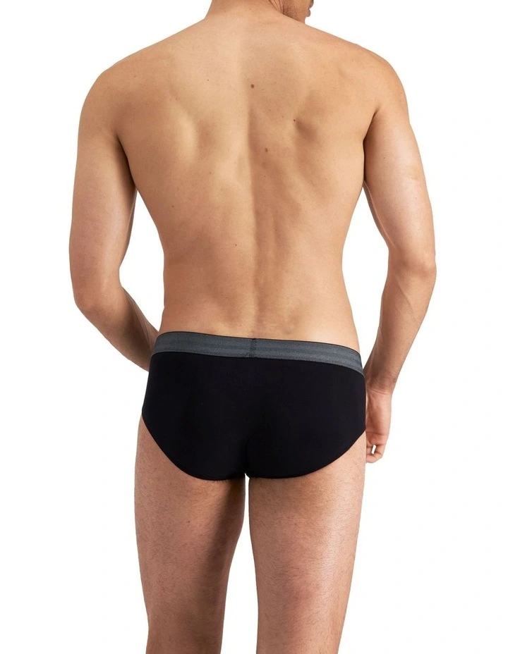 Jockey Comfort Classics Bamboo Briefs Black 3 Pack 5 Jockey Comfort Classics Bamboo Briefs Black 3 Pack - Image 3