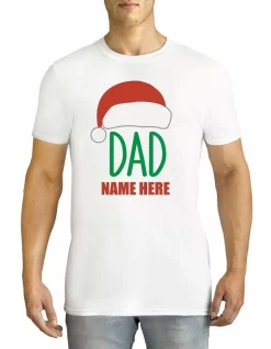 Men's Christmas Dad Cotton T-Shirt White