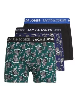 Jack & Jones Dome 3 Pack Trunks Assorted