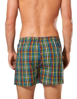 Check Bamboo Blend Printed Woven Boxer Multi -Men Clothing Store 898752430 3 720x928