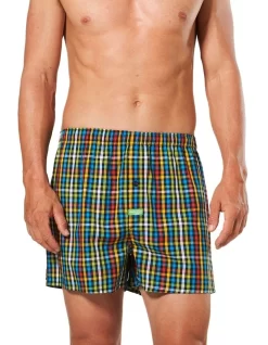 Check Bamboo Blend Printed Woven Boxer Multi -Men Clothing Store 898752430 4 720x928