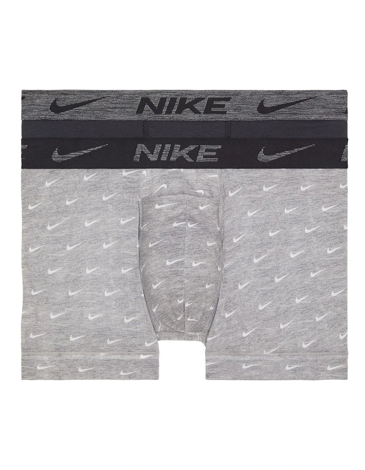 Nike Dri-FIT Reluxe Trunks Grey Multi 2 Pack 3 Nike Dri-FIT Reluxe Trunks Grey Multi 2 Pack