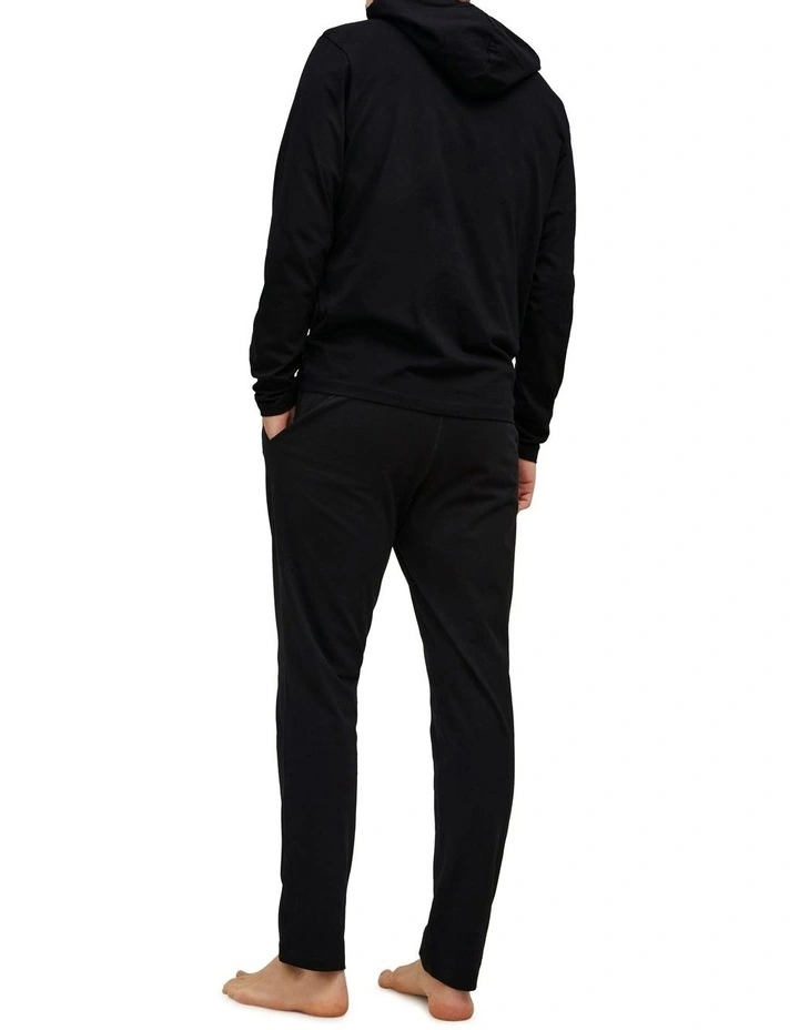 Jack & Jones Ron Jersey Loungewear Hoodie In Black 4 Jack & Jones Ron Jersey Loungewear Hoodie In Black - Image 2
