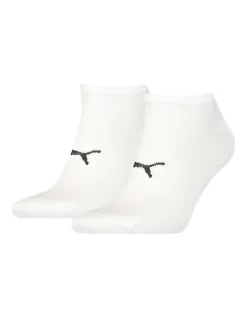 Puma 2 Pack Sport Light Sneaker Socks White