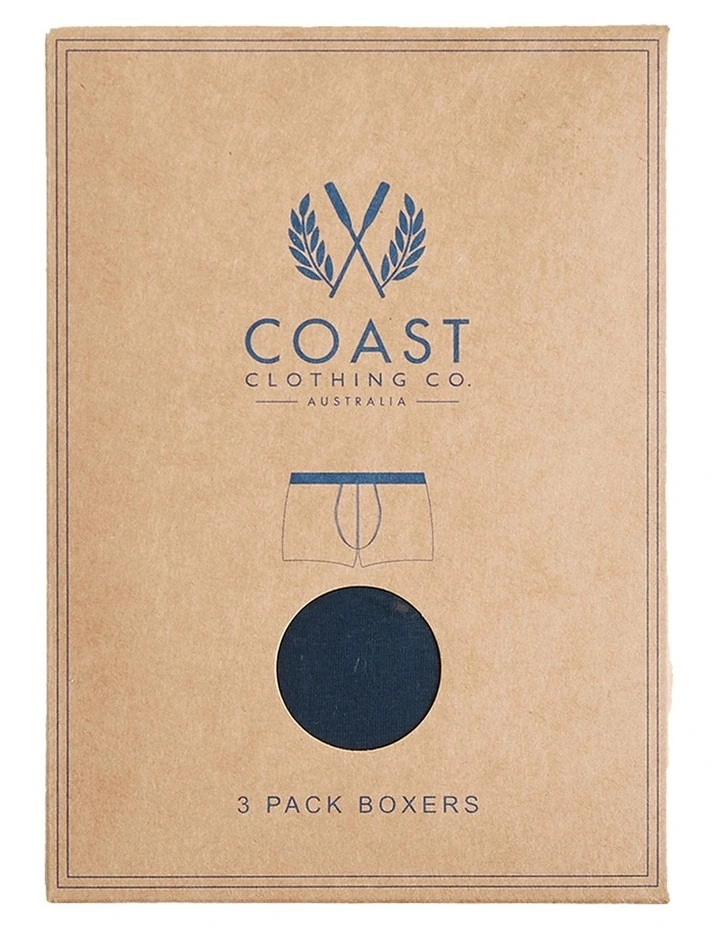 3 Navy Boxers Gift Pack 4 3 Navy Boxers Gift Pack - Image 2