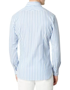 Anderson Stripe Shirt Blue -Men Clothing Store 909070480 3 720x928