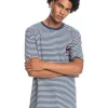 Quiksilver Striped T-Shirt Dark Navy -Men Clothing Store 910425520 1 720x928