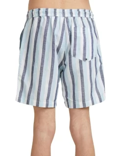 Quiksilver Lite Stripes Elasticated Shorts Dark Navy -Men Clothing Store 910808020 3 720x928
