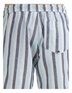 Quiksilver Lite Stripes Elasticated Shorts Dark Navy -Men Clothing Store 910808020 4 720x928