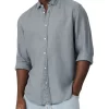 The Trinidad Linen Long Sleeve Shirt In Blue -Men Clothing Store 912205630 1 720x928