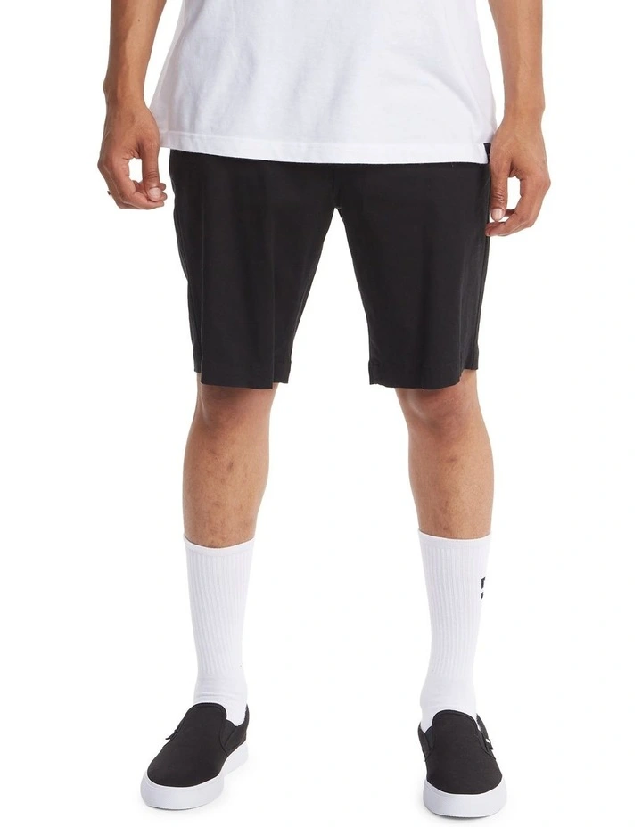DC Mens Worker Chino Walkshort Black 2 DC Mens Worker Chino Walkshort Black