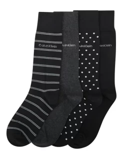 Calvin Klein Black Socks 4 Pack