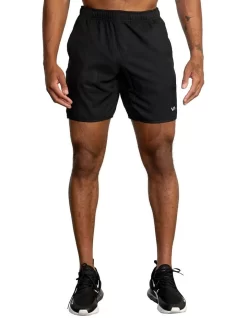 RVCA Yogger IV Elastic Waist Shorts 17 Black