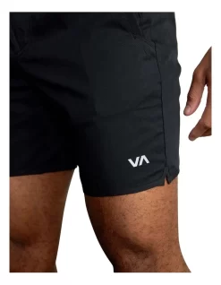 RVCA Yogger IV Elastic Waist Shorts 17 Black -Men Clothing Store 915239710 4 720x928