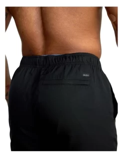 RVCA Yogger IV Elastic Waist Shorts 17 Black -Men Clothing Store 915239710 6 720x928