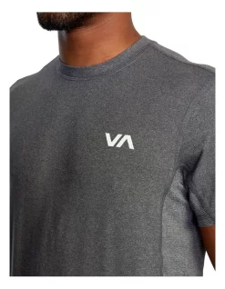 RVCA Sport Vent Short Sleeve T-Shirt Grey -Men Clothing Store 915257170 4 720x928