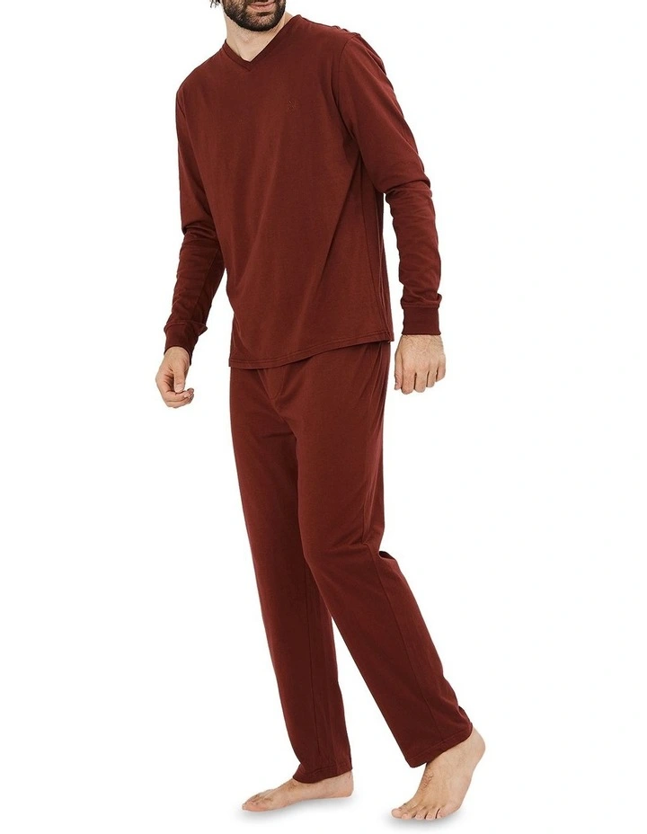 Essential Knit PJ Set In Raspberry 3 Essential Knit PJ Set In Raspberry