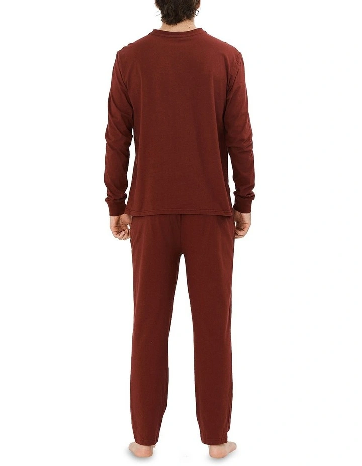 Essential Knit PJ Set In Raspberry 4 Essential Knit PJ Set In Raspberry - Image 2