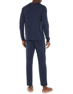 Essential Knit PJ Set In Navy -Men Clothing Store 917435620 3 720x928