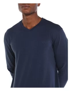 Essential Knit PJ Set In Navy -Men Clothing Store 917435620 4 720x928