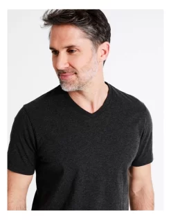 Jackson V-Neck Tee In Grey Marle -Men Clothing Store 918067870 3 720x928